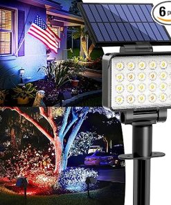 Color Changing Solar Spot Lights Waterproof for Outdoor Garden Decor