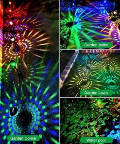 Color Changing Waterproof Solar Garden Lights 6 Pack for Outdoors 2