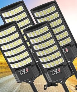 Outdoor Solar Street Lights with Motion Sensor and Remote Control