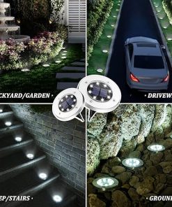 20 Pack Waterproof Solar Garden Lights for Pathway and Patio 2