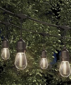 Artika Blaze LED Outdoor Solar String Lights 42 ft Matte Black