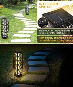 Solar Powered Outdoor Floor Lamps for Patio Lawn Garden Lighting 2