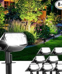 Outdoor Waterproof Solar Spot Lights with 63 LEDs for Yard Garden