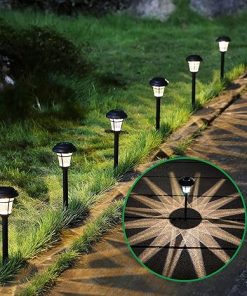 MAGGIFT 12 Pack Solar Pathway Lights for Outdoor Garden and Yard 2