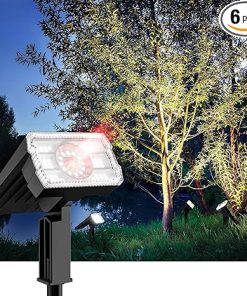 Solar Spot Lights Waterproof IP67 with 58 LEDs 3 Modes 6 Pack