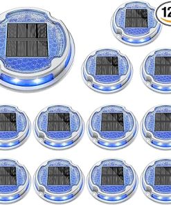 VOLISUN Solar Driveway Lights 12 Pack Waterproof Deck Pathway Lights
