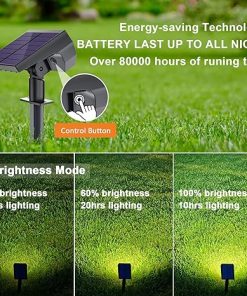 Solar Spot Lights Outdoor 6 Pack IP67 Waterproof LED Landscape Lighting 2