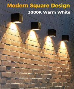 Modern IP65 Solar Wall Lights for Outdoor Porch Garden Patio Decor 2