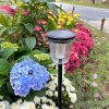 Solar Pathway Lights 4 Pack High Lumen Cool Warm Waterproof Outdoor