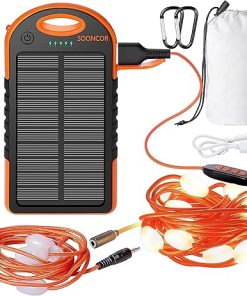 Solar String Lights 30FT 17 LEDs Waterproof Rechargeable Indoor Outdoor
