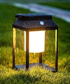 Portable Rechargeable Solar Lantern LED Waterproof 2 in 1 Patio Lamp
